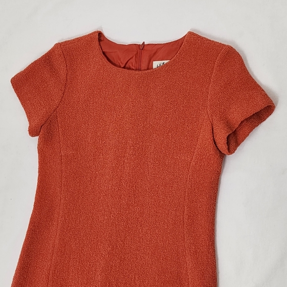 Whistles UK Vintage Mod 60s Style Dress Boucle Wool Crew Neck Mid Century Retro - Picture 11 of 16